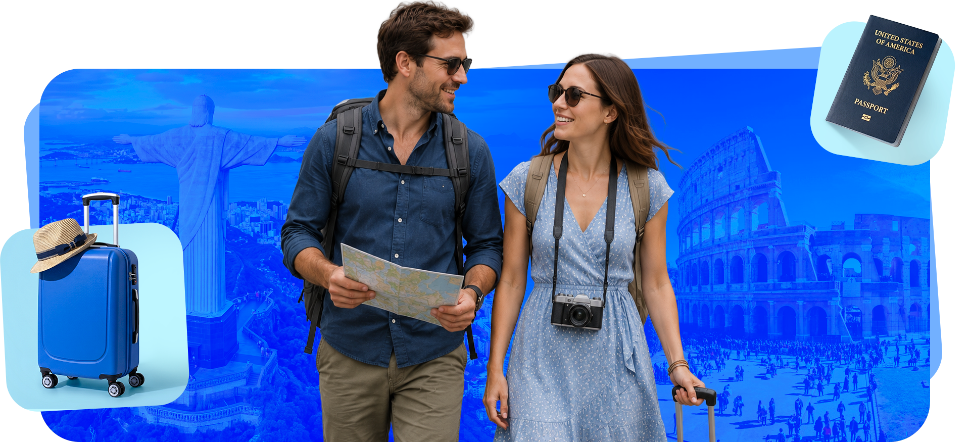 Familia viajando protegida con Asistencia 365